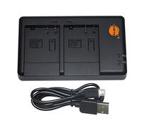 DSTE DE-A66 DE-A65 USB Dual Battery Charger Compatible with Panasonic DMW-BCG10E,DMW-BCF10E,DMW-BCF10PP,DMW-BCG10,DMW-BCJ13E Battery - Power via Micro USB to USB-A 2.0 Charging Cable