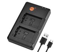 DSTE DE-A83 DE-A83BA DE-A84 DE-A84AA DE-A84AB Battery USB Dual Quick Charger Compatible for DMW-BMB9E, DMW-BMB9