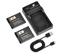 DSTE DMW-BCL7E Camera Battery (2-pack) and Charger Compatible with Panasonic Lumix DMC-F5, DMC-FH10, DMC-FS50, DMC-SZ3, DMC-SZ9, DMC-XS1, DMC-XS3