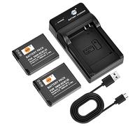 DSTE DMW-BCM13E Camera Battery (2-pack) and Charger Compatible with Panasonic Lumix DMC-FT5 DMC-TS5 DMC-TZ37 DMC-TZ40 DMC-ZS27 DMC-ZS30