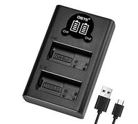 DSTE DMW-BLC12 Battery USB Dual Quick Charger with LCD Display Compatible for Panasonic DMW-BLC12e, DMW-BTC12, BP-DC12, Lumix DMC-G7, DMC-FZ200, DMC-FZ200GK, DMC-FZ1000