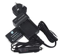 DSTE® DMW-BLC12 Replacement Battery + DC114U Travel and Car Charger Compatible with Panasonic Lumix DMC-G7 DMC-GH2 DMC-FZ200GK DMC-FZ1000 V-LUX4 Leica Q Camera as DMW-BLC12E DMW-BLC12PP Sigma BP-51