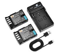 DSTE DMW-BLF19E Camera Battery (2-pack) and Charger Compatible with Panasonic Lumix DMC-GH3 DMC-GH3A DMC-GH3AGK DMC-GH3GK DMC-GH4