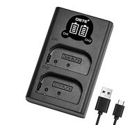 DSTE DMW-BLF19E Dual Charger Compatible for Panasonic Lumix DMC-GH3A, DMC-GH3H, DMC-GH4