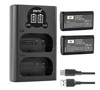 DSTE DMW-BLJ31 Rechargerable Battery (2-Pack) and Smart LED Dual USB Charger Compatible with Panasonic Lumix S1, Lumix S1R, Lumix S1H, DMW-BGS1R