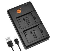 DSTE DMW-BTC11 Dual Quick Charger Compatible for Panasonic DMW-BCM13E,DMW-BCM13,DMW-BCM13PP Battery