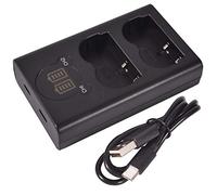 DSTE Dual USB Charger with LCD Display Compatible for BP-511 BP511 BP511A BP-511A and Canon EOS 20D, 20Da, 300D, 30D, 40D, 50D, 5D, D30, D60, DM-MV100Xi, DM-MV400, DM-MV430, DM-MV450, DM-MVX1i Camera