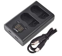 DSTE Dual USB Charger with LCD Display Compatible for EN-EL15 and Nikon 1 V1,D7200,D7100,D750,D600,D7000 Digital SLR Camera,Nikon Battery Grip MB-D11,MB-D12,MB-D15,MB-D17