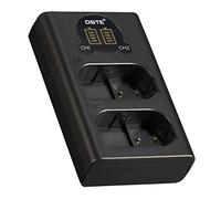 DSTE Dual USB Charger with LCD Display Compatible for Panasonic DMW-BLK22,BLK22