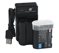 DSTE EN-EL15 Li-ion Battery (2-Pack) and Micro USB Charger Suit for Nikon D500 D600 D610 D750 D800 D800E D810A D850 D7000 D7100 D7200