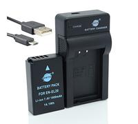 DSTE EN-EL20 Li-ion Battery and Micro USB Charger Compatible with Nikon EN-EL20a, Coolpix A, 1 J1, 1 J2, 1 J3, 1 AW1, 1 S1, 1 V3
