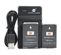 DSTE EN-EL22 Li-ion Battery (2-Pack) and Micro USB Charger Compatible for Nikon 1 J4,1 S2 Camera