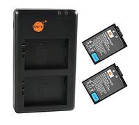 DSTE EN-EL25 Rechargeable Battery Replacement Battery and Dual Charger Compatible with Nikon Z Series, Z50, Z 50, Z FC, Nikon EN-EL25A, 4241 and Nikon MH-32 Digital Camera, Pack of 2