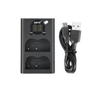 DSTE EN-EL3 EN-EL3E MH-18 MH-18a Dual USB Charger with LCD Display Compatible with Nikon D30, D50, D70, D70S, D90 - Powered by Type C USB Cable to USB-A 2.0 Male