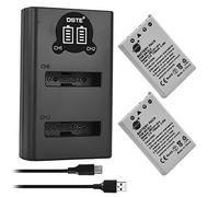 DSTE EN-EL5 Battery (2-Pack) and Dual Charger Compatible with Nikon Coolpix P80 P90 P530 P5000 P5100 7900 P6000 P500 P510 P520