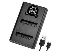 DSTE EN-EL5 Battery USB Dual Quick Charger with LCD Display Compatible for Nikon Coolpix P530, P520, P510, P100, P500, P5100, P5000, P6000, P90, P80