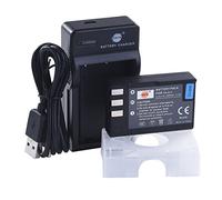 DSTE EN-EL9 Li-ion Battery (2-Pack) and Micro USB Charger Suit for Nikon D40 D60 D3000 D5000