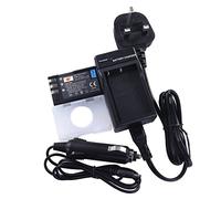 DSTE EN-EL9 Rechargeable Li-ion Battery + DC15U Travel and Car Charger Compatible with D40 D40x D60 D3000 D5000 Digital Camera as ENEL9 EN-EL9A