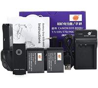 DSTE EOS-800D Battery Grip with Infrared Remote Control with 2x LP-E17 Battery and USB Charger for Canon EOS 800D T7i X9i 77D 9000D