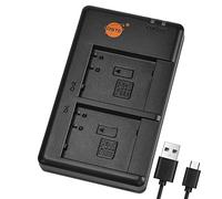 DSTE Fast Charging USB Dual battery Charger Compatible for Panasonic DMW-BLE9,DMW-BLE9PP,DMW-BLG10,DMW-BLH7,DMW-BLH7PP,DMW-BLH7E,DMW-BLH7GK,DMW-BTC9,Panasonic Lumix DC-LX100 II,DMC-GF6,DMC-GM1KEB
