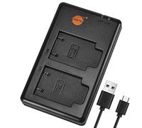 DSTE Fast Charging USB Dual Charger Compatible for Olympus LI-40B LI-42B