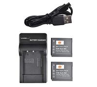 DSTE KLIC-7001 Camera Battery (2-pack) and Charger Compatible with Kodak M1063 M1073 IS M320 M340 M341 M753 M763 M853