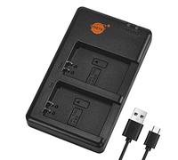 DSTE LC-E12E Dual Charger Compatible for LP-E12 Battery