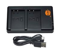 DSTE LC-E17 USB Dual Quick Charger Compatible for Canon LP-E17, EOS M6 Mark II, EOS Kiss X7, EOS Kiss M, EOS M, M2, M10, M100, Rebel SL3 camera
