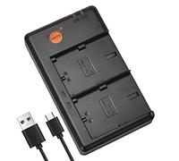 DSTE LC-E6E Battery USB Dual Quick Charger Compatible for Canon LP-E6, LP-E6N, EOS 5D Mark II, 5D Mark III, 5DS, 5DS R, 60D, 60Da, 70D, 80D, 7D Mark II, 7D Mark III, XC10, XC15