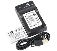 DSTE LI-80B Li-ion Battery (2-Pack) and Micro USB Charger Suit Compatible with Olympus NP-900 T-110 X-36 AGFA 4Ti Avant S4 S6 Kyocera EZ 4033 Acer CS-5530 Aosta DA 5094 BENQ DC E720 Camera
