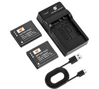 DSTE LI-90B LI-92B Battery Charger (2-pack) and Charger, Li-90B Compatible with Olympus Tough TG-1, TG-2, TG-3, SH-1, SH-50, SH-60, SP-100, XZ-2 iHS