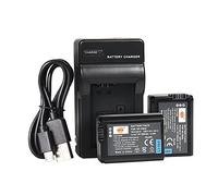 DSTE Li-ion Battery (2-Pack) and Charger for Sony NEX, A, and ILCE Models