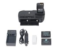 DSTE Multi-Power Vertical Battery Handle Holder Compatible for Canon EOS 760D 750D IX8 T6S T61 DSLR Camera as BG-E18 with 2-Pack LP-E17 Battery Charger