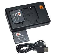DSTE NB-11L (2 Pieces) Replacement Rechargeable Battery and Dual Charger Compatible with Canon NB-11LH, PowerShot A2500, A2600, A3400 is, A3500 is, A4000 is, ELPH 130 HS