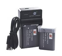 DSTE NB-12L Li-ion Battery (2-Pack) and USB Charger Costume Compatible with Canon LEGRIA Mini X PowerShot N100 PowerShot G1 X Mark II