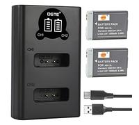 DSTE NB-13L NB-13LH Rechargerable Battery (2-Pack) and LED Dual Charger Compatible with Canon PowerShot G5X, G7X, G9X, G7X Mark II, G9X Mark II, SX720 HS, SX620 HS