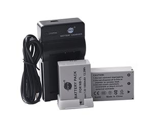 DSTE NB-7L 2-Pack Li-ion Battery, 8.4V Battery Charger & USB Cable for Canon PowerShot G10 G11 G12 SX30