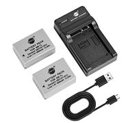 DSTE NB-7L Camera Battery (2-pack) and Charger Compatible with Canon PowerShot PowerShot G10, G11, G12, SX30 IS
