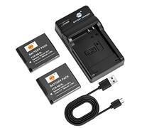 DSTE NB-8L Camera Battery (2-pack) and Charger Compatible with Canon PowerShot A2200, A3000, A3100, A3200, A3300