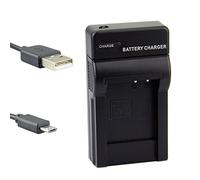 DSTE NEW USB Camera Battery Charger Compatible for Panasonic PENTAX D-LI88 SANYO DB-L80 VBX070