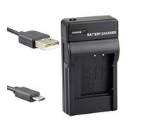 DSTE NEW USB Camera Battery Charger Compatible for Sony NP-BK1 NP-BY1,Panasonic VBX090/D-LI92/DB-100, Casio NP-150, Olympus LI-50B/LI-60B/EN-EL11/D-LI78/LI-90B/92B,DB-110