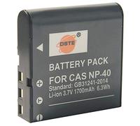 DSTE® NP-40 Rechargebale Li-ion Battery for Casio Exilim EX-FC100 EX-FC100WE EX-FC150 EX-FC150BK EX-Z1050SR EX-Z1080 EX-Z1080BE EX-Z1080BK EX-Z1080GY Camera as Casio NP-40DBA NP-40DCA Kodak LB-060