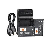 DSTE NP-90 Li-ion Battery (2-Pack) and Micro USB Charger Compatible for Casio Exilim EX-H10 EX-H15 EX-H20G EX-FH100 EX-FH100BK Digatal Camera