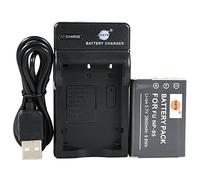 DSTE NP-95 Rechargeable Li-ion Battery + Travel and USB Charger Adapter for Fujifilm FinePix F30 and Compatible with RICOH DB-90, GXR, GXR Mount A12, GXR P10 Digatal Camera