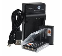 DSTE NP-BK1 Li-ion Battery (2-Pack) and Micro USB Charger Compatible for Sony Bloggie MHS-CM5 MHS-PM5 DSC-S750 DSC-S780 DSC-S850 DSC-S950 DSC-S980 DSC-W180 DSC-W190 DSC-W370 Webbie MHS-PM1 Camera