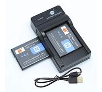 DSTE NP-BN1 Li-ion Battery (2-Pack) and Micro USB Charger Compatible for Sony DSC-WX70 DSC-WX80 DSC-WX150 DSC-QX10 DSC-QX100 DSC-T99 DSC-T110 DSC-TF1 DSC-TX9 DSC-TX10 DSC-TX20 Camera