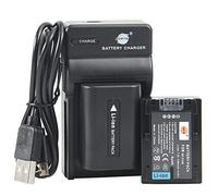 DSTE NP-FV50 Li-ion Battery (2-Pack) and Micro USB Charger Compatible for Sony HDR-CX220 HDR-CX230 HDR-CX290 HDR-CX330 HDR-CX380 HDR-CX580V HDR-CX760V HDR-CX430V HDR-CX900 HDR-CX260V