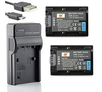 DSTE NP-FV70 Li-ion Battery (2-Pack) and USB Charger for Sony SR15 SR21 SR68 SR88 SX15 SX21 SX45 SX63 SX65 SX83 SX85