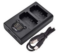 DSTE NP-FZ100 USB Battery Dual Fast Charger Compatible with Sony Alpha 9, A9, Alpha 9R, A9R, Alpha 9S, A9S, A7RIII A7R3, a7 III
