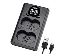 DSTE NP-W235 Battery USB Dual Quick Charger Compatible for Fujifilm X-H2 X-H2S X-T5 X-T4 Camera
